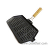 Cast Iron Rectangular Grill Pan with Removal Handle